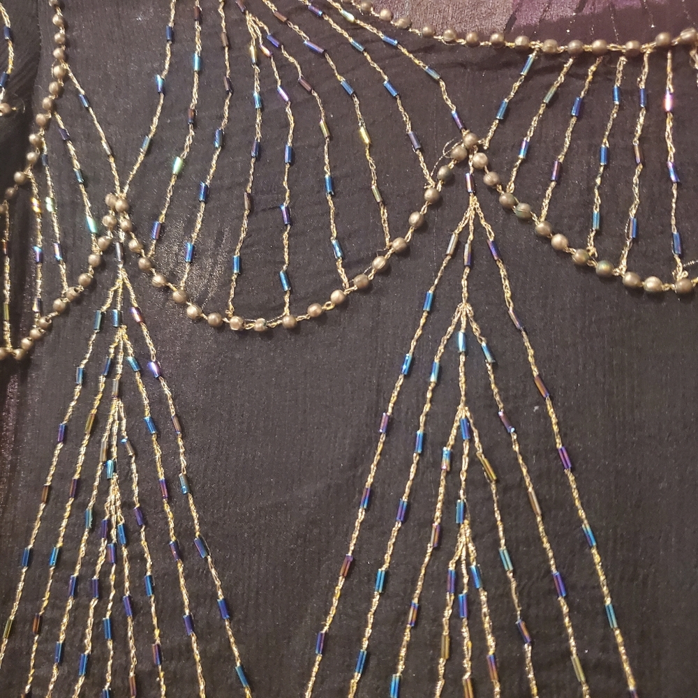 SISTER MAX Vintage Beaded Top - Picture 3 of 13